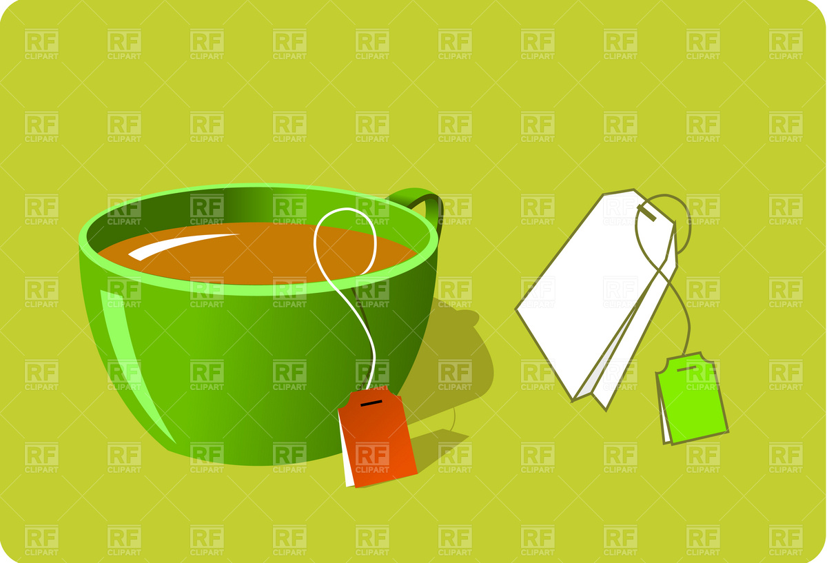 1200x817 Cup Of Tea And Tea Bag Vector Image Vector Artwork Of Food And