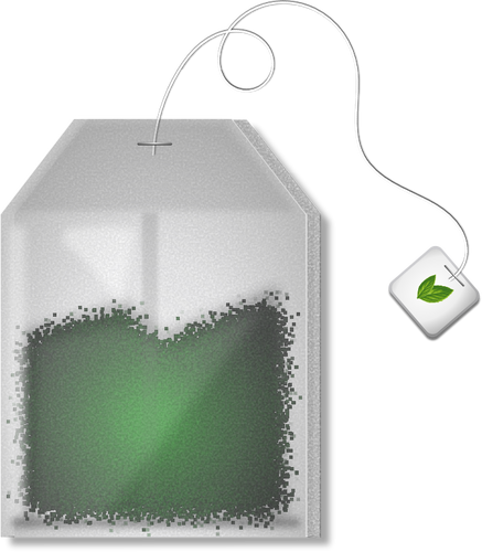 437x500 Mint Tea Bag Vector Graphics Public Domain Vectors