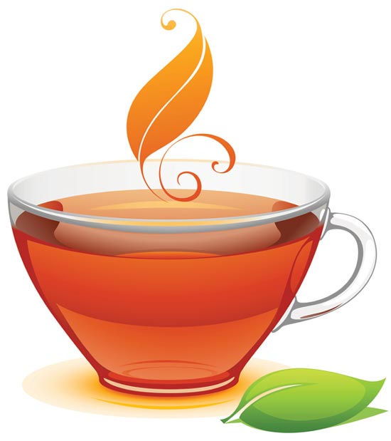 550x619 Cup Of Tea Vector Design
