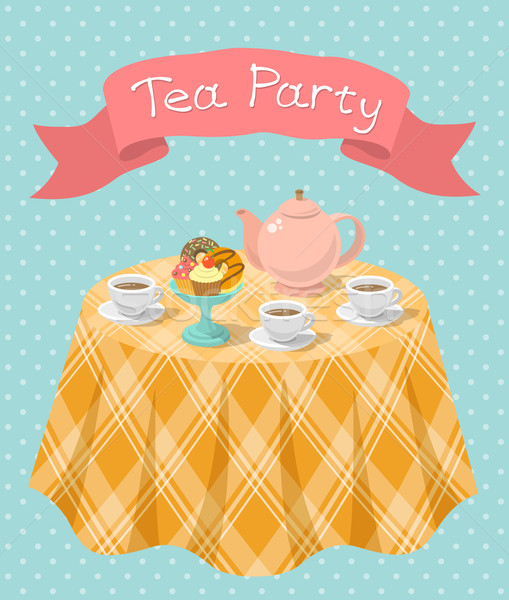 509x600 Fancy Tea Party Vector Illustration Vectorikart ( 5603610