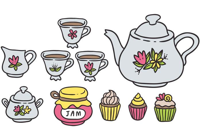 700x490 Free Colorful High Tea Vectors