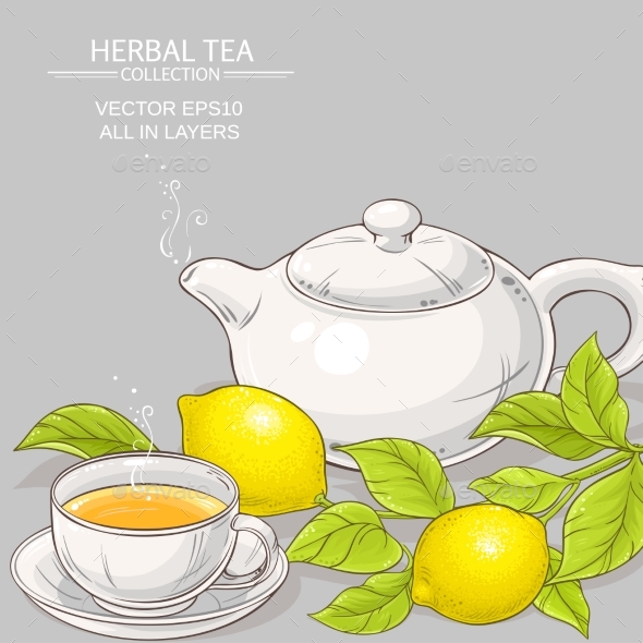 590x590 Lemon Tea Vector Illustration By Cuttlefish84 Graphicriver