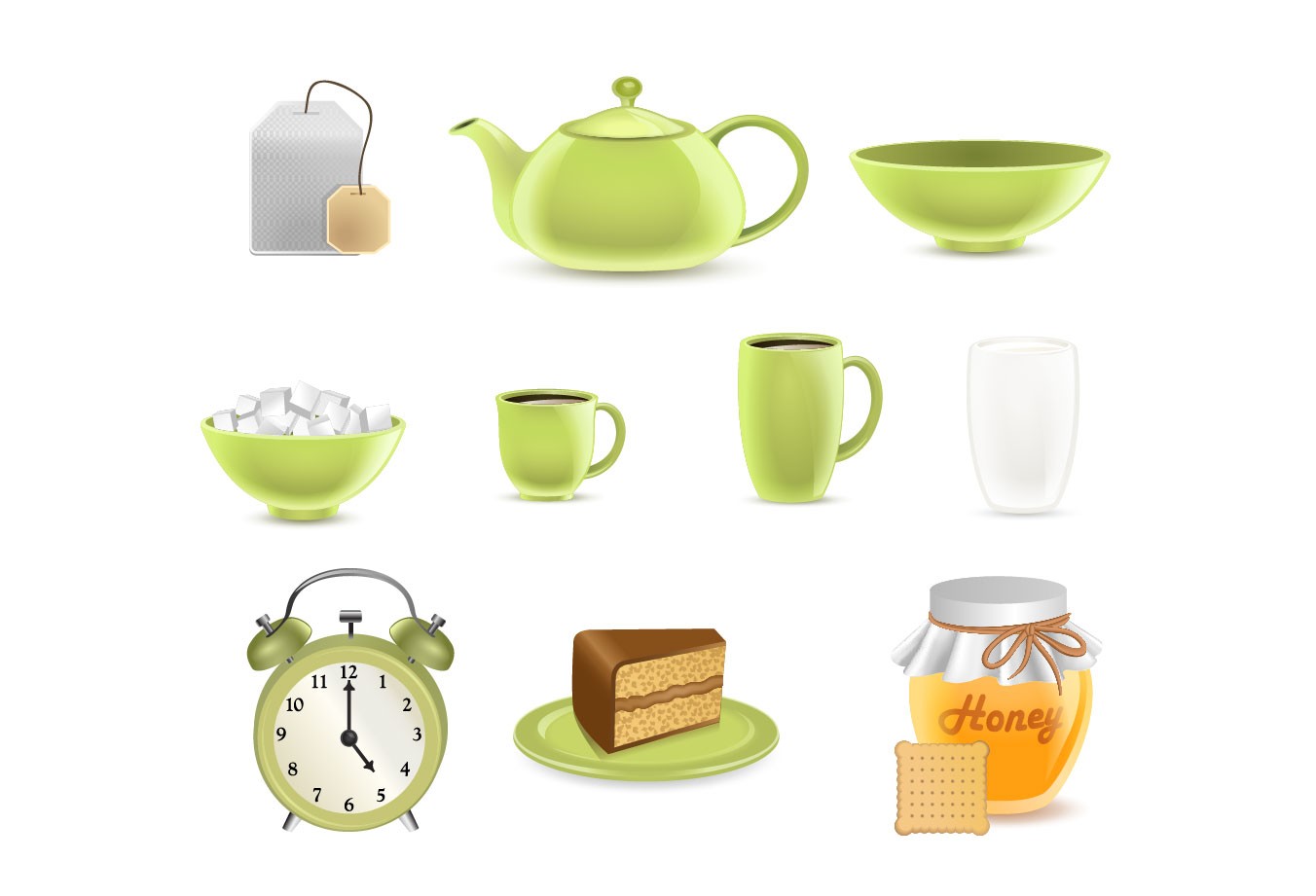 1352x921 Tea Vector Graphics Pack