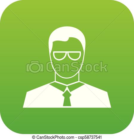 450x470 Teacher Icon Digital Green For Any Design Isolated On White Vector