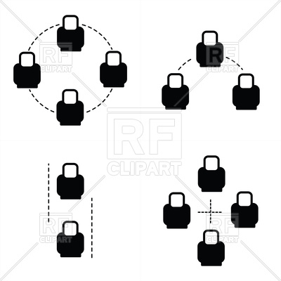 400x400 Net Work Team Icon Set Vector Image Vector Artwork Of Icons And