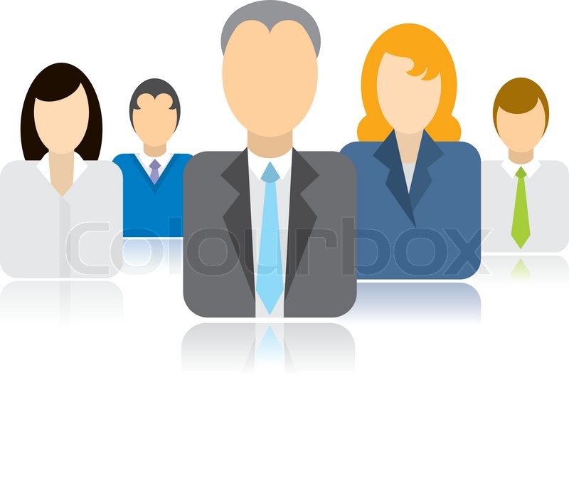 800x694 Business People Team Icons Stock Vector Colourbox