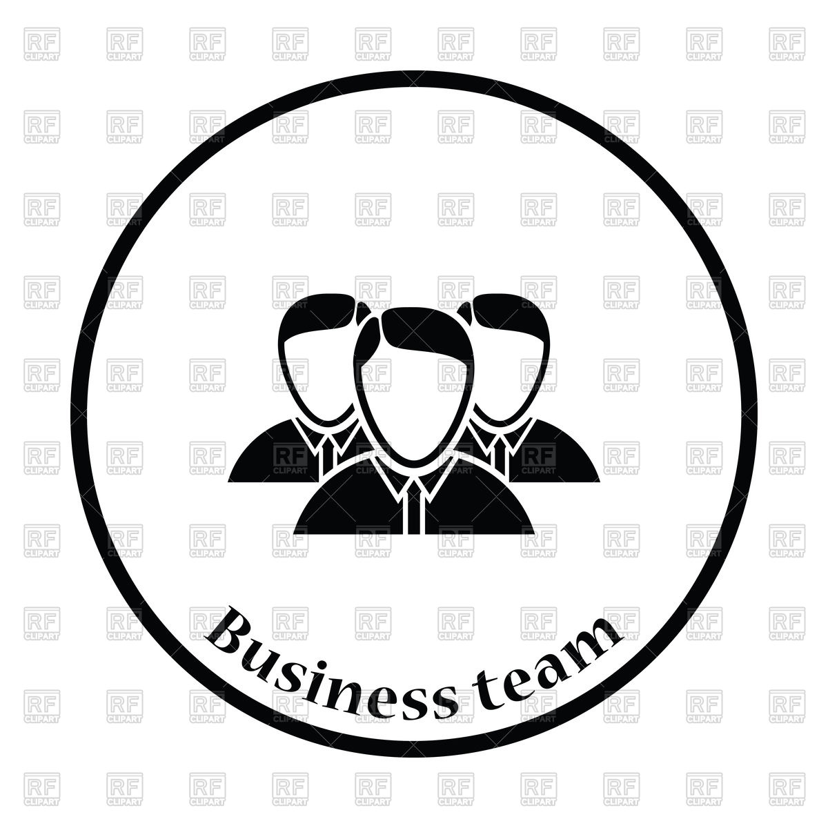 1200x1200 Business Team Icon Vector Image Vector Artwork Of People