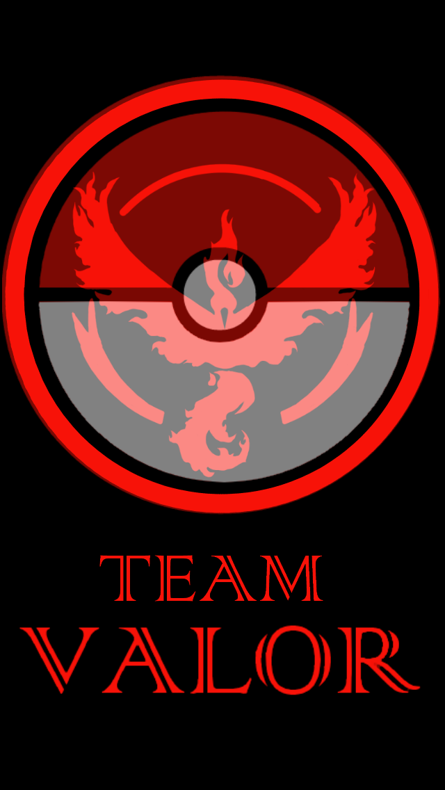 640x1136 Team Valor Phone Background By Keboguitartist