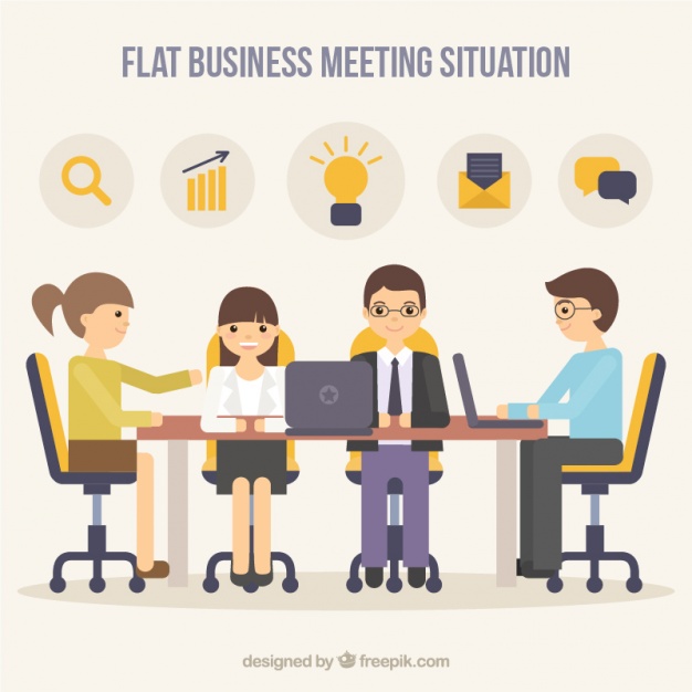 626x626 Happy Team In The Office Vector Free Download