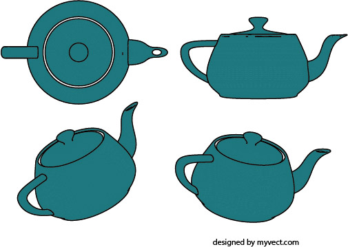 505x359 Teapot Vector Myvect