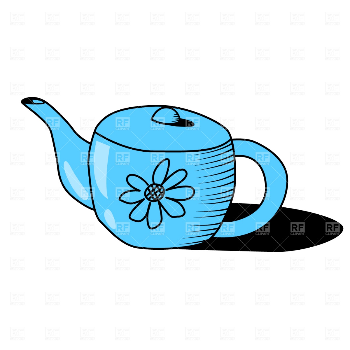1200x1200 Funny Teapot Vector Image Vector Artwork Of Objects Piekno