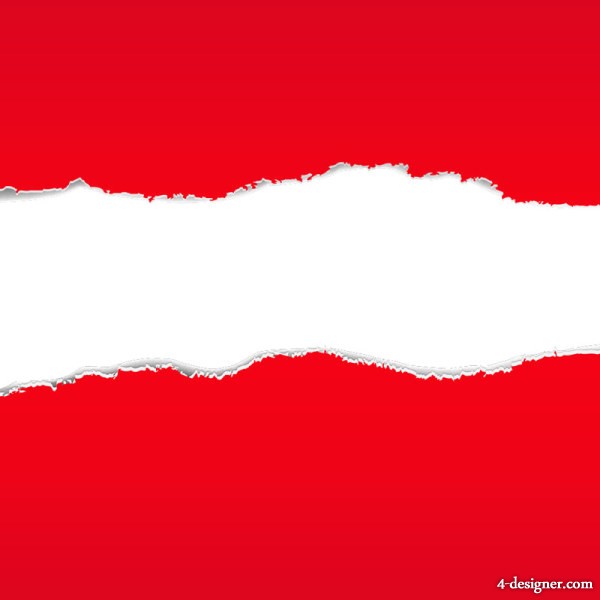 600x600 4 Designer Torn Paper 051 Vector Material