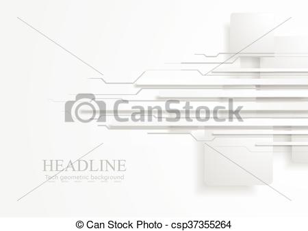 450x338 Abstract Tech Background With Grey Paper Squares And Stripes