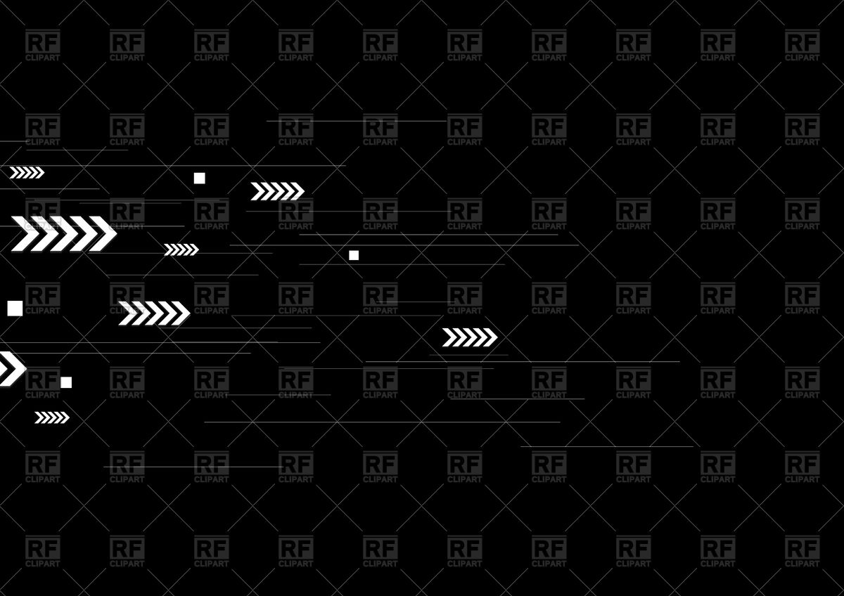 1200x848 Black Tech Background With White Lines And Arrows Vector Image