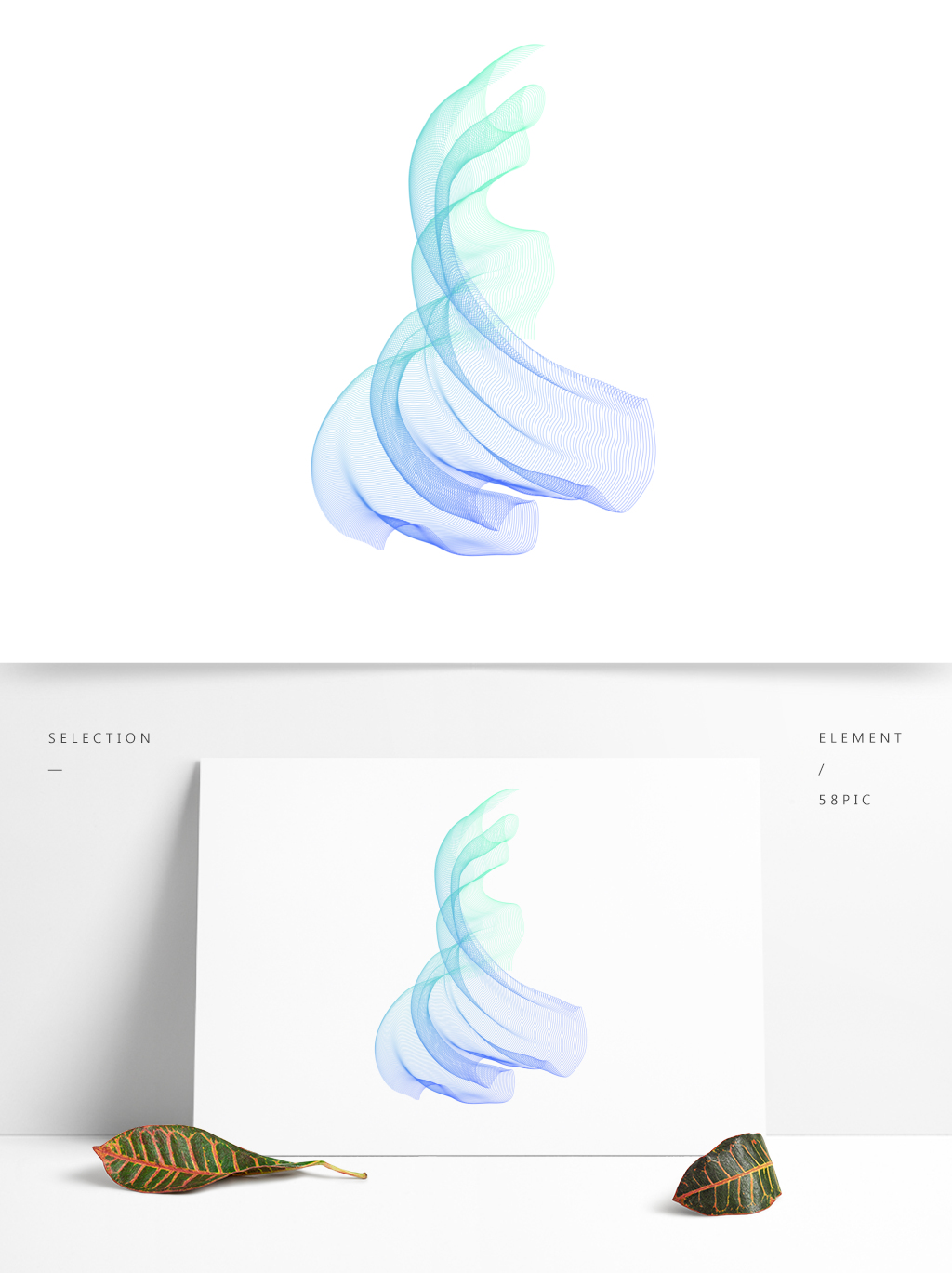 1024x1369 Vector Colorful Tech Lines With Commercial Elements Free