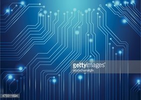 283x200 High Tech Vector Background With Circuit Board Texture Stock