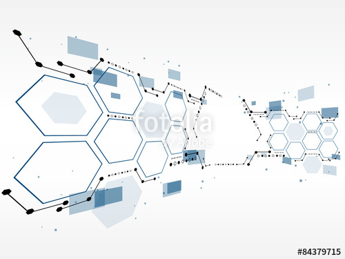 500x375 Network Technology Background.vector Illustration Eps10 Stock