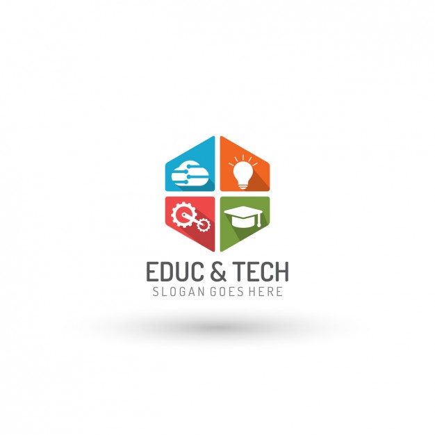 626x626 Education And Technology Logo Template Vector Free Download