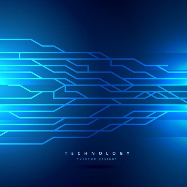 640x640 Digital Technology Style Background Vector Design Illustration