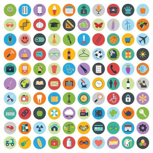 626x626 Set Of Web And Technology Development Icons Vector Free Download