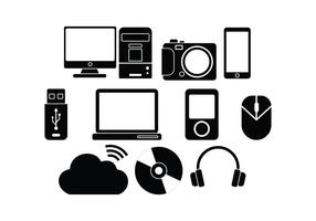 286x200 Technology Icons Free Vector Art