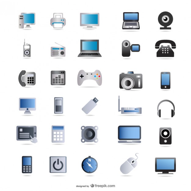 626x626 Digital Technology Devices Collection Vector Free Download
