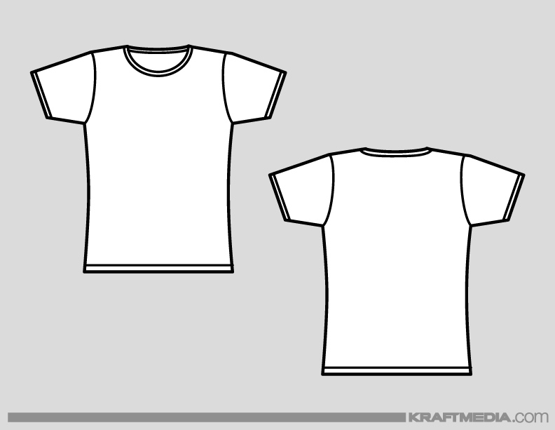 Tee Shirt Template Vector at GetDrawings | Free download