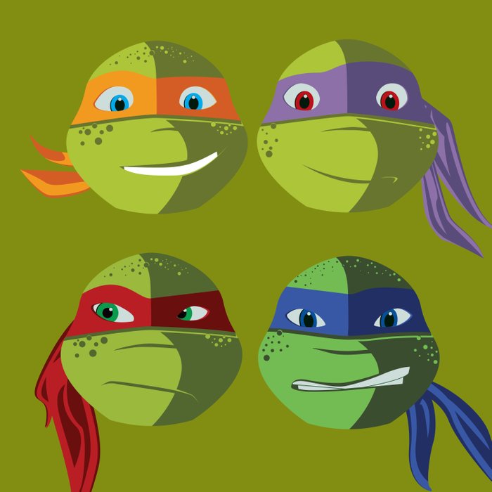 Teenage Mutant Ninja Turtles Vector at GetDrawings | Free download