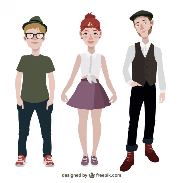 626x626 Fashion Teenagers Vector Premium Download
