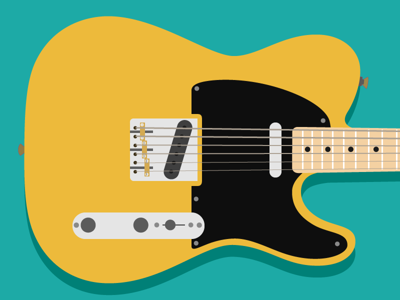 800x600 Flat Telecaster By David Larsen