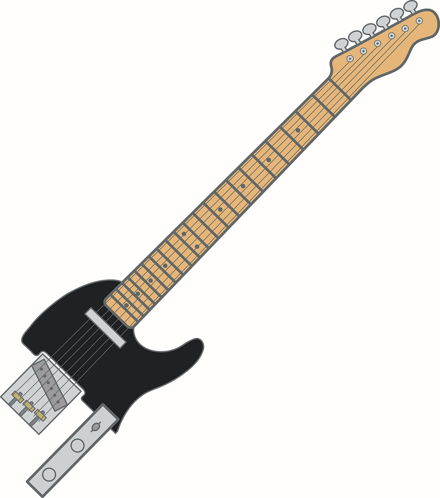 1400x1585 Telecaster Vector On Behance