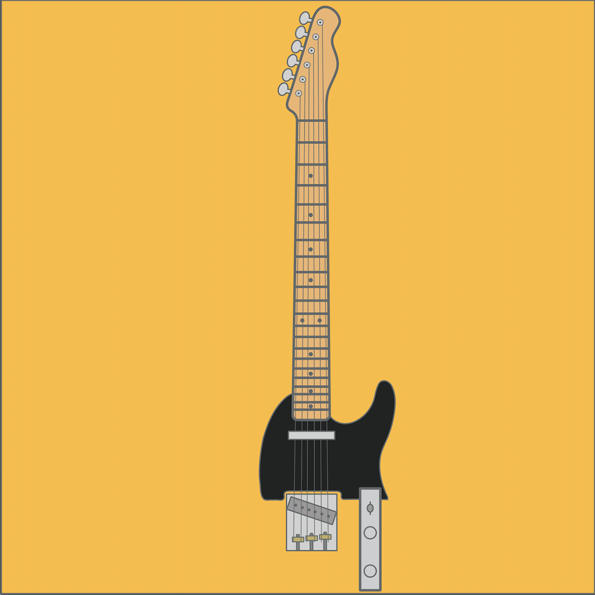 1200x1200 Telecaster Vector On Behance