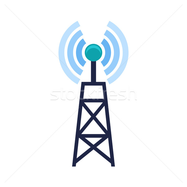 600x600 Telecom Tower Vector Illustration Farrukh Maqbool (Dxinerz