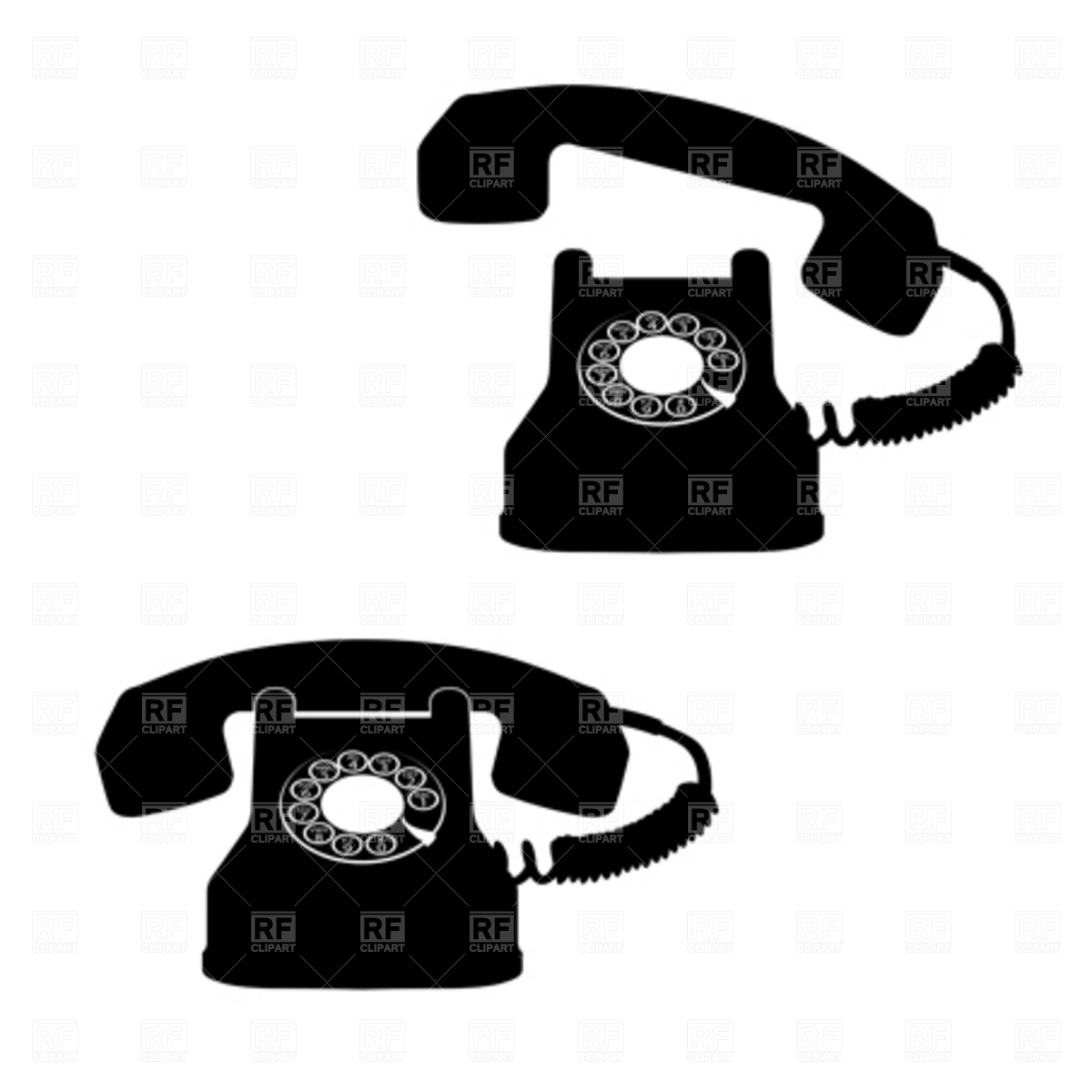 1200x1200 Retro Telephone Vector Image Vector Artwork Of Technology