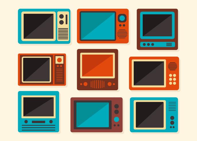 686x490 Old Retro Television Vector
