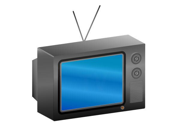 600x420 Antique Tv Vector 123freevectors