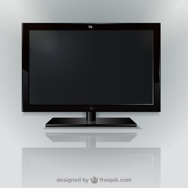 626x626 Black Television Vector Vector Free Vector Download In .ai, .eps