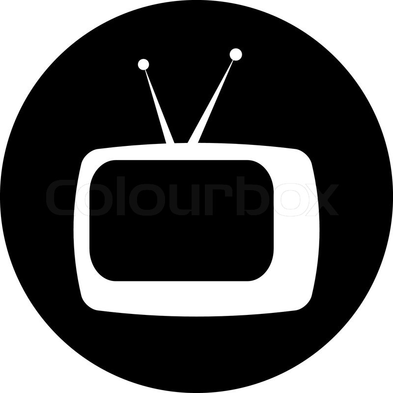 800x800 Cute Retro Tv Vector Stock Vector Colourbox
