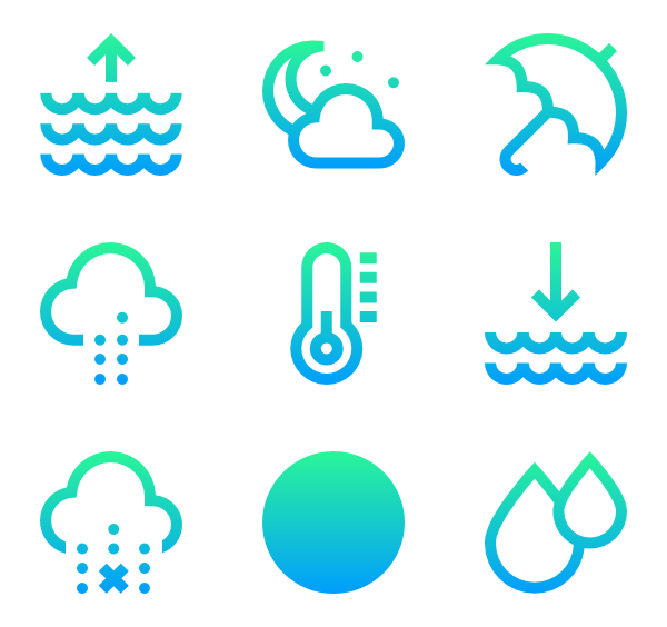 600x564 Temperature Icons