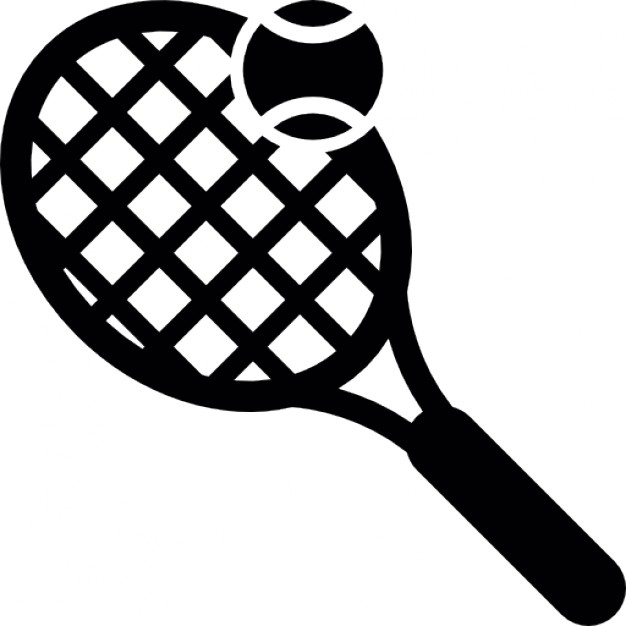 626x626 Tennis Raquet And Ball, Sport Objects Icons Free Download