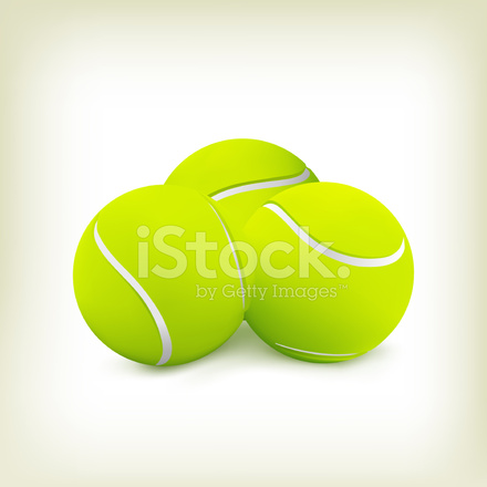 440x440 Tres Pelotas De Vector Stock Vector