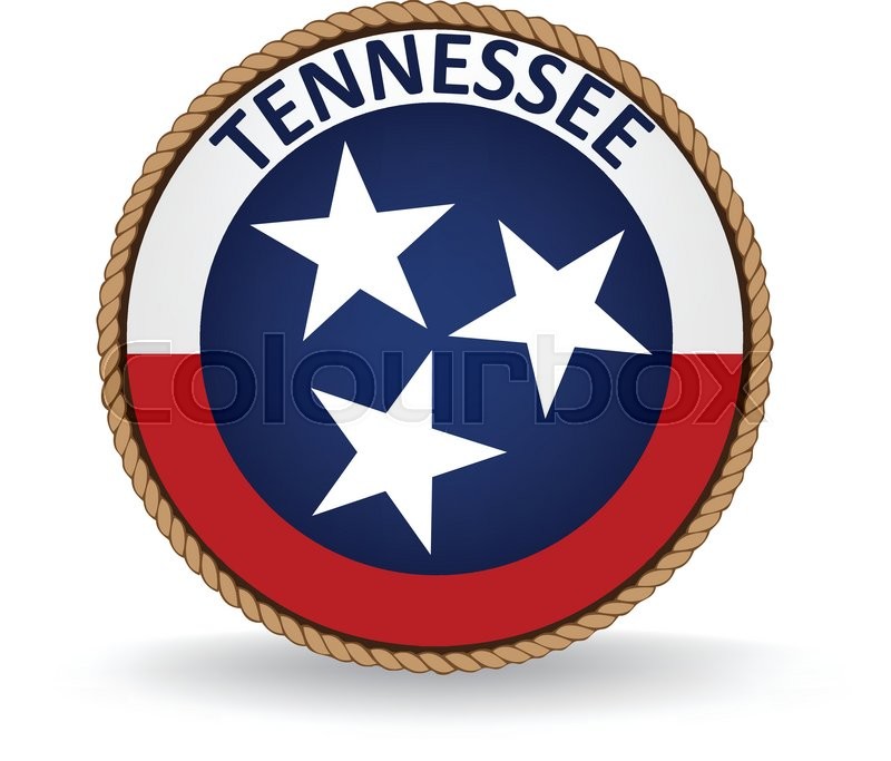 800x683 Flag Seal Of The State Of Tennessee. Stock Vector Colourbox