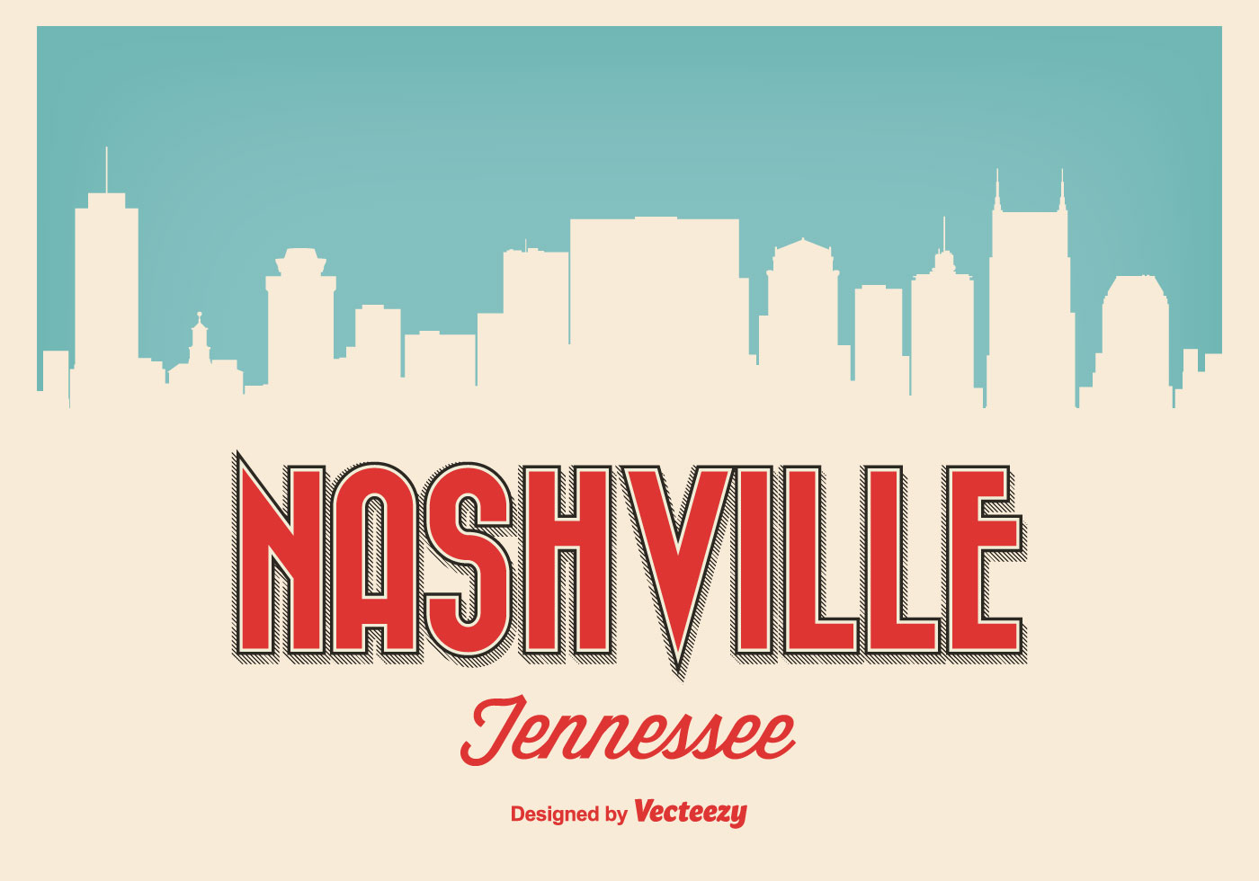 1400x980 Nashville Free Vector Art