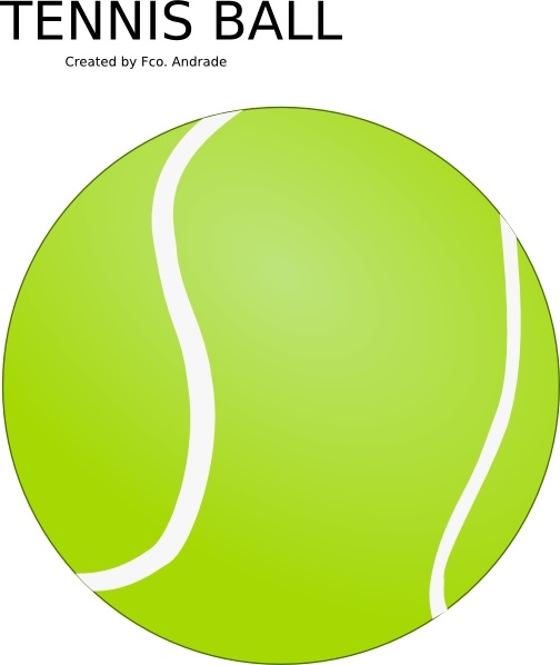 504x598 Tennis Ball Clip Art Free Vector In Open Office Drawing Svg ( .svg