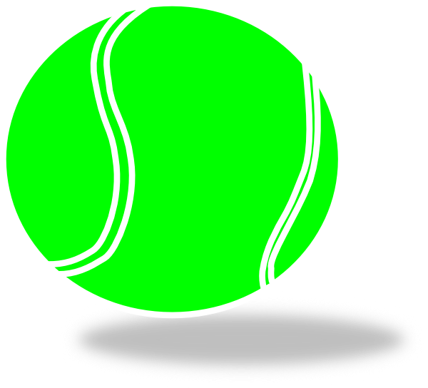 600x544 Tennis Ball Clipart Cartoon