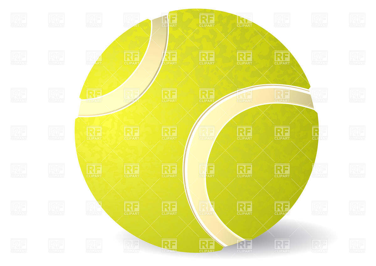 1200x849 Tennis Ball Isolated On White Background Vector Image Vector