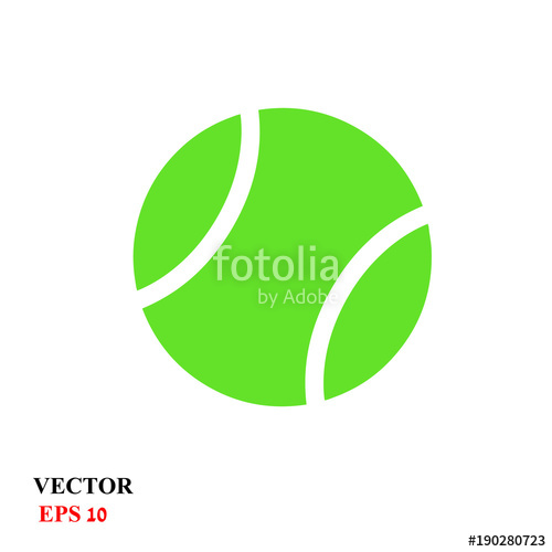 500x500 Tennis Ball. Vector Illustration Stock Image And Royalty Free