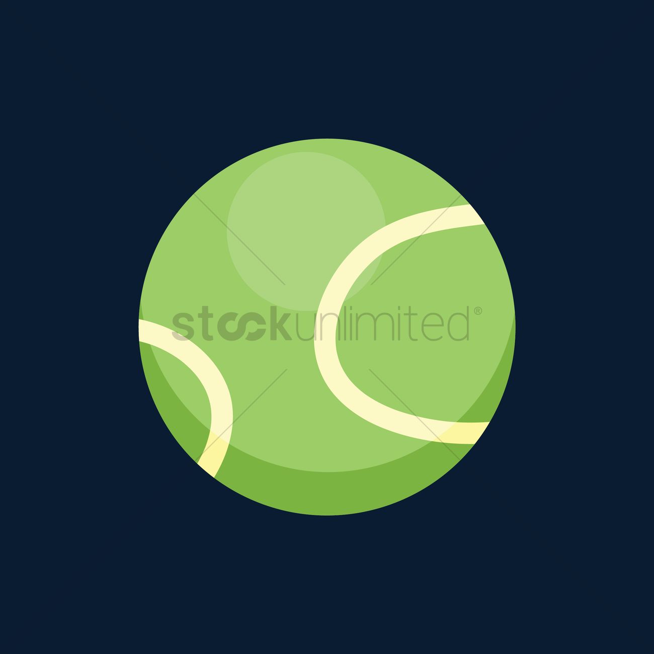 1300x1300 Free Tennis Ball Vector Image