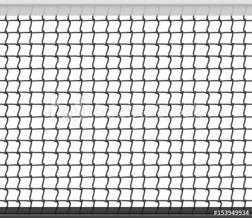 500x432 Tennis Net Horizontal Seamless Pattern Background. Vector