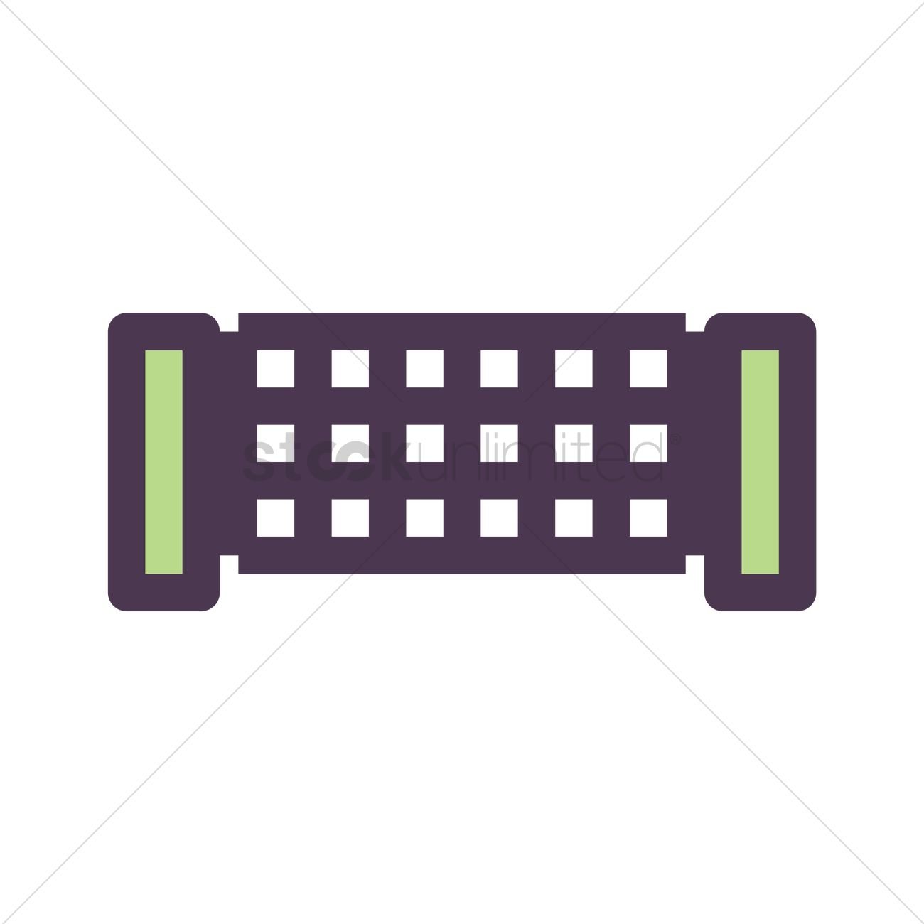 1300x1300 Tennis Net Vector Image